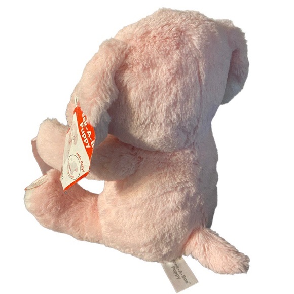 GUND Peek-A-Boo Interactive Animated PUPPY PLUSH - Soft PINK 10" Stuffed Animal - Picture 3 of 6